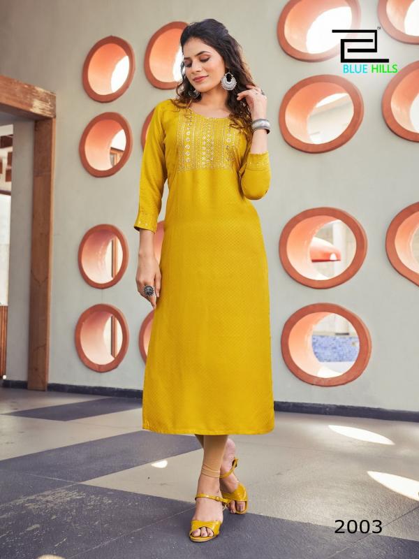 Blue Hills Colorbar Vol 20 Plus Size Viscose Designer Kurti Collection